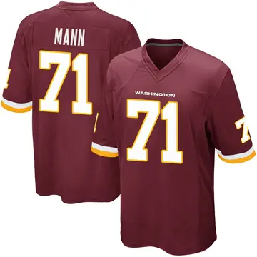 Men's Charles Mann Washington Commanders Game Burgundy Team Color Jersey