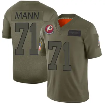 Men's Charles Mann Washington Commanders Limited Camo 2019 Salute to Service Jersey
