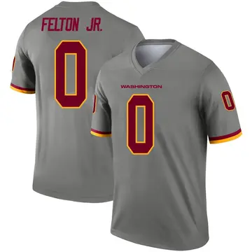 Men's Demetric Felton Washington Commanders Legend Gray Inverted Jersey