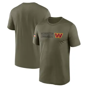 Men's Washington Commanders Legend Olive 2022 Salute to Service Team T-Shirt
