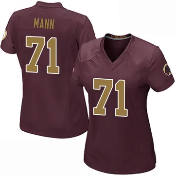 Women's Charles Mann Washington Commanders Game Burgundy Alternate Jersey
