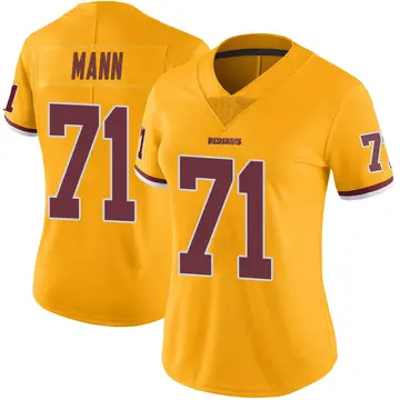 Women's Charles Mann Washington Commanders Limited Gold Color Rush Jersey