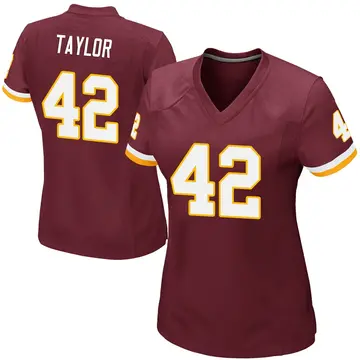 Women's Charley Taylor Washington Commanders Game Burgundy Team Color Jersey