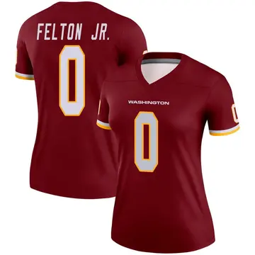Women's Demetric Felton Washington Commanders Legend Burgundy Jersey