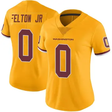 Women's Demetric Felton Washington Commanders Limited Gold Color Rush Jersey