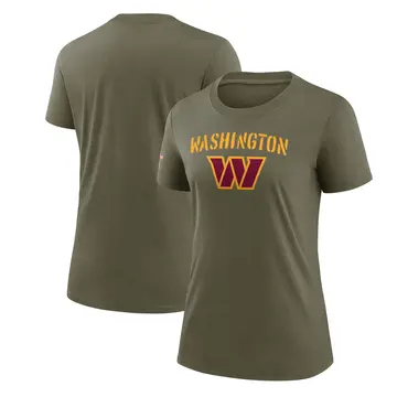 Women's Washington Commanders Legend Olive 2022 Salute To Service T-Shirt