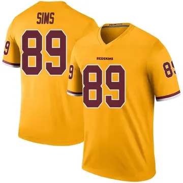 Youth Cam Sims Washington Commanders Legend Gold Color Rush Jersey