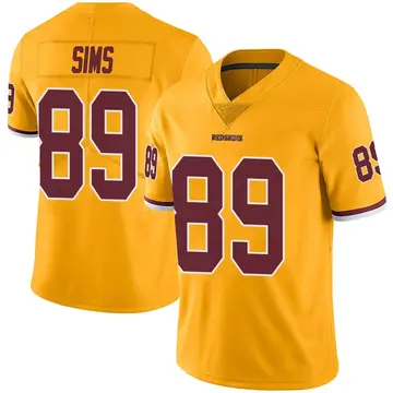 Youth Cam Sims Washington Commanders Limited Gold Color Rush Jersey