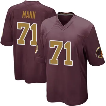 Youth Charles Mann Washington Commanders Game Burgundy Alternate Jersey