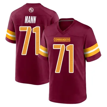 Youth Charles Mann Washington Commanders Game Burgundy Jersey