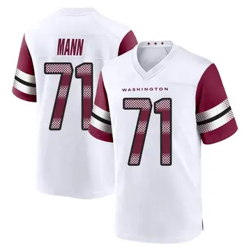 Youth Charles Mann Washington Commanders Game White Jersey